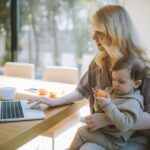 Young parents and coworking